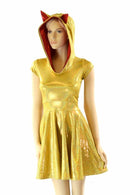 Maneki Neko Hoodie Skater Dress - Coquetry Clothing