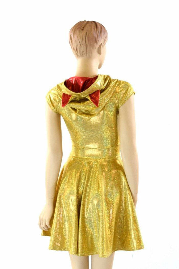 Maneki Neko Hoodie Skater Dress - Coquetry Clothing