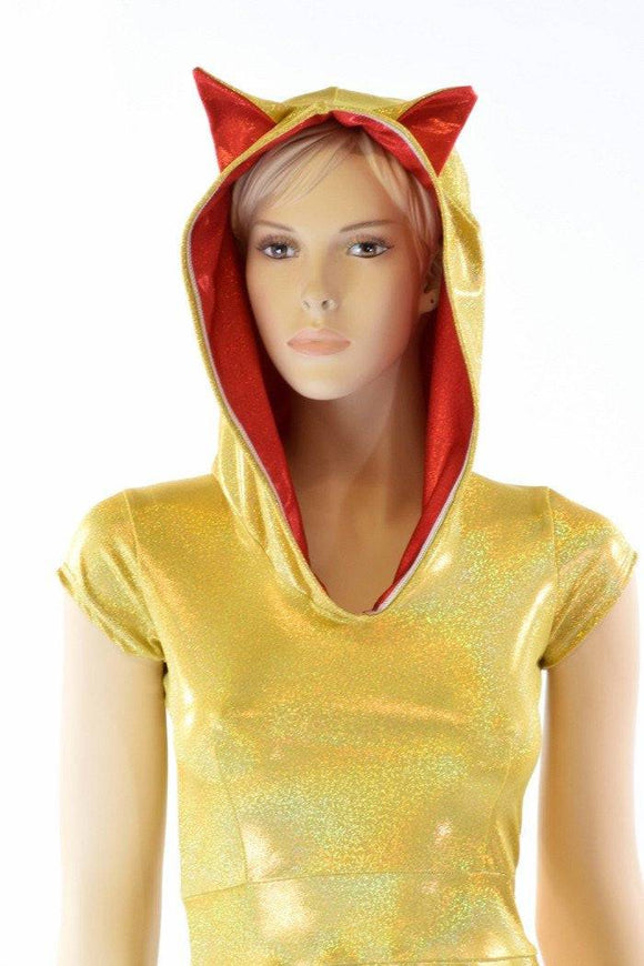 Maneki Neko Hoodie Skater Dress - Coquetry Clothing