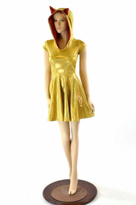 Maneki Neko Hoodie Skater Dress - Coquetry Clothing