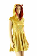 Maneki Neko Hoodie Skater Dress - Coquetry Clothing