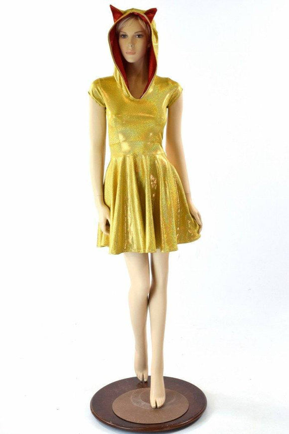 Maneki Neko Hoodie Skater Dress - Coquetry Clothing