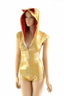 Maneki Neko Zipper Front Romper - Coquetry Clothing