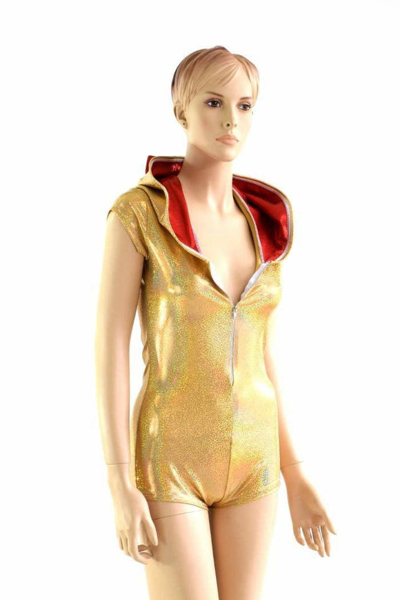 Maneki Neko Zipper Front Romper - Coquetry Clothing