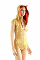 Maneki Neko Zipper Front Romper - Coquetry Clothing