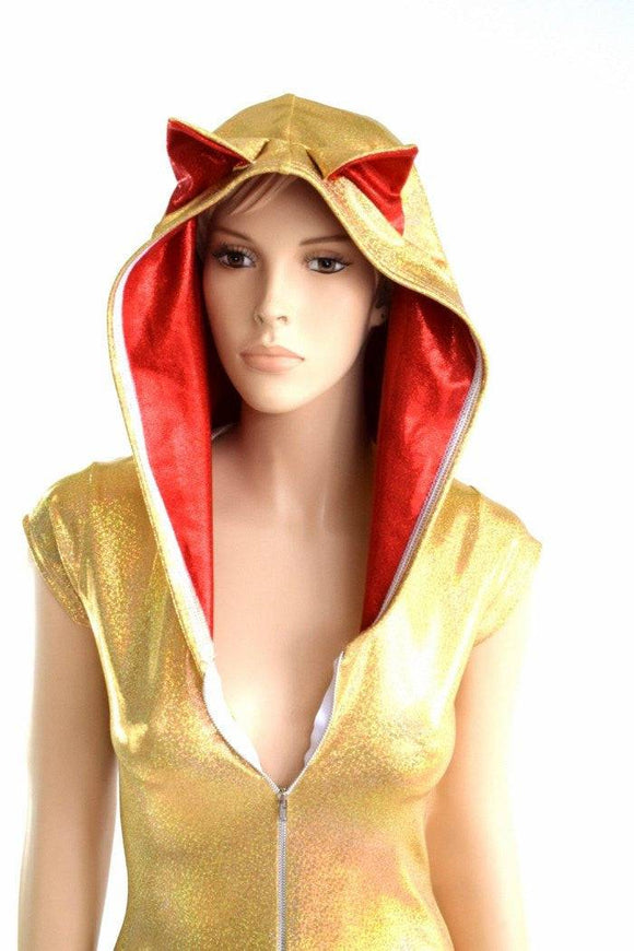 Maneki Neko Zipper Front Romper - Coquetry Clothing