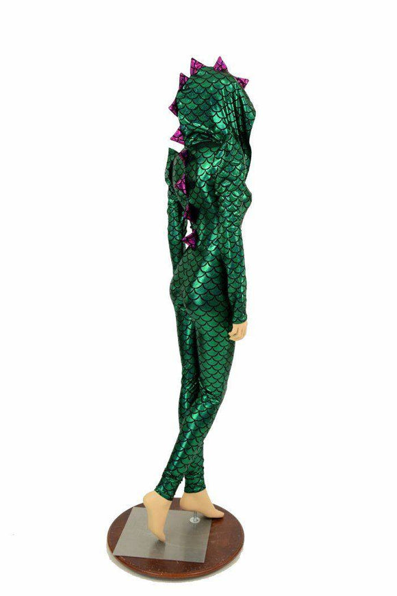 Mardi Gras Dragon Hood Catsuit - Coquetry Clothing