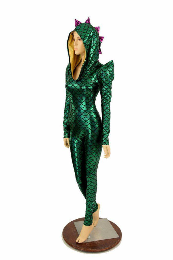 Mardi Gras Dragon Hood Catsuit - 2