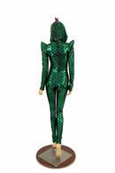 Mardi Gras Dragon Hood Catsuit - Coquetry Clothing