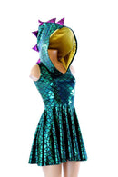 Mardi Gras Dragon Skater Dress - Coquetry Clothing