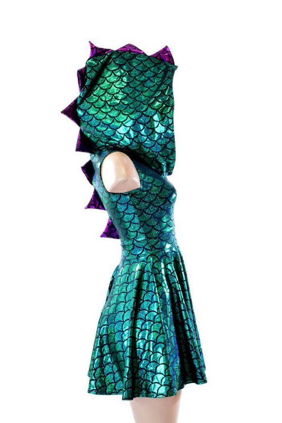Mardi Gras Dragon Skater Dress - Coquetry Clothing