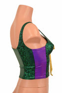 Mardi Gras Lace Up Crop Tank - 2
