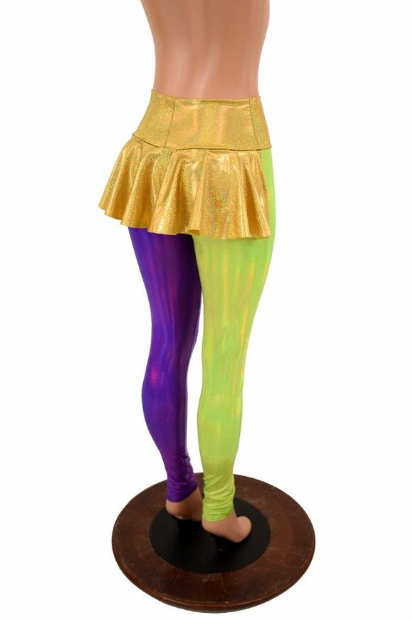 Mardi Gras Ruffle Rump Leggings - Coquetry Clothing