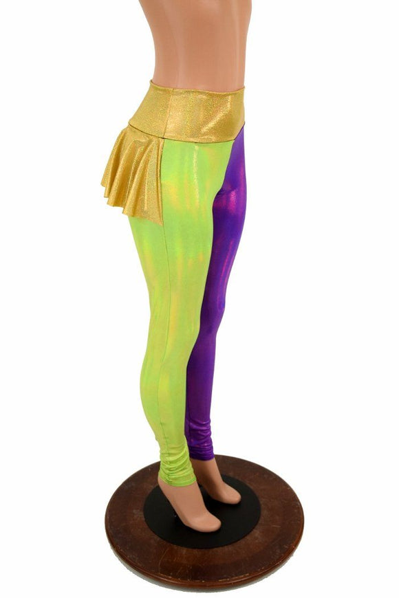 Mardi Gras Ruffle Rump Leggings - Coquetry Clothing