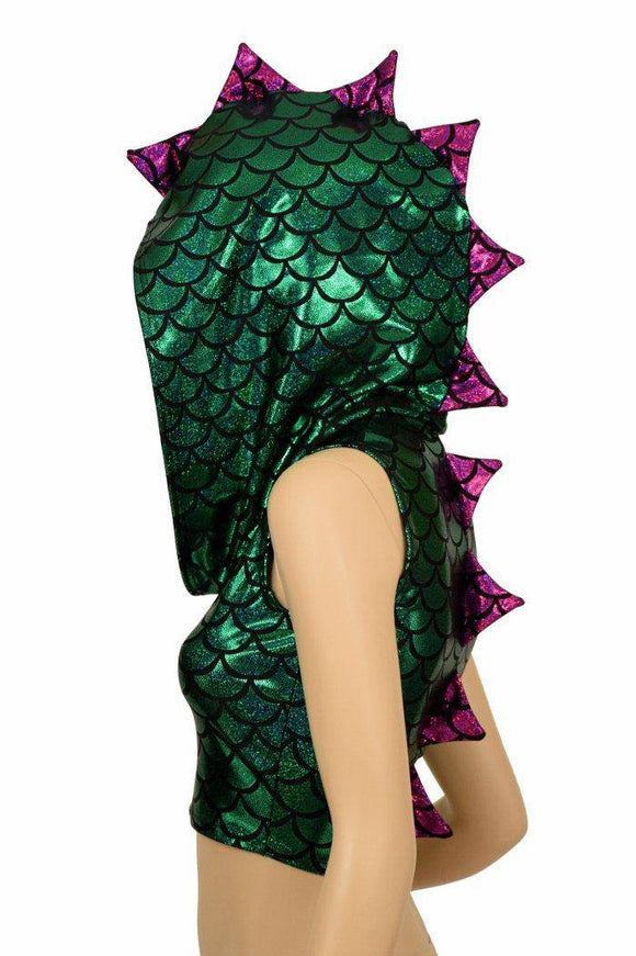 Mardi Gras Sleeveless Dragon Crop - Coquetry Clothing