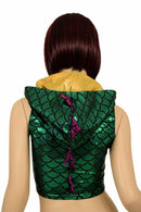 Mardi Gras Sleeveless Dragon Crop - Coquetry Clothing