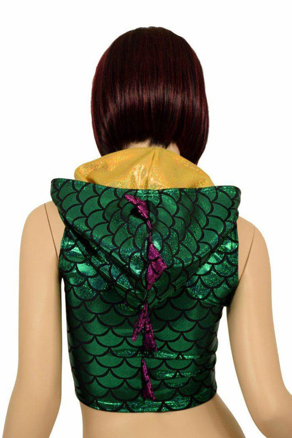 Mardi Gras Sleeveless Dragon Crop - Coquetry Clothing