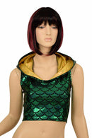 Mardi Gras Sleeveless Dragon Crop - Coquetry Clothing