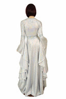 Marian Gown in Elven LARP colors with Sorceress Sleeves - Coquetry Clothing