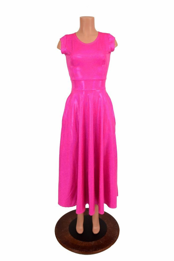 Maxi Length "Melissa" Gown in Pink - Coquetry Clothing
