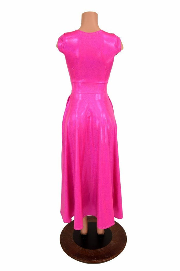 Maxi Length "Melissa" Gown in Pink - Coquetry Clothing
