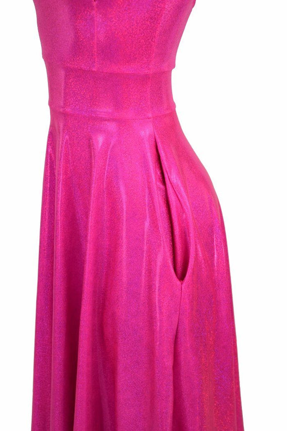 Maxi Length "Melissa" Gown in Pink - Coquetry Clothing