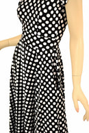 Maxi Length "Melissa" Gown in Polka Dot - Coquetry Clothing