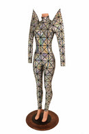 Mega Sharp Shoulder Catsuit - Coquetry Clothing