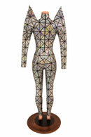 Mega Sharp Shoulder Catsuit - Coquetry Clothing