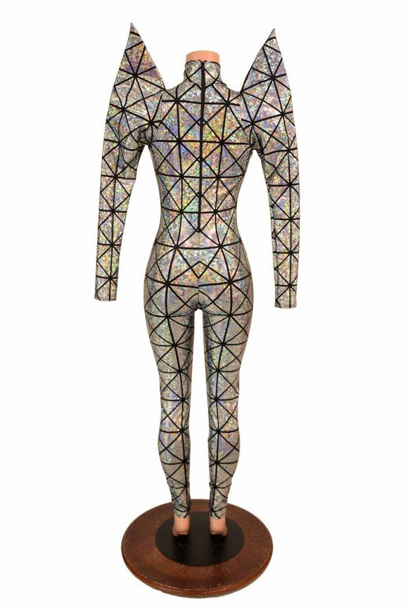 Mega Sharp Shoulder Catsuit - Coquetry Clothing