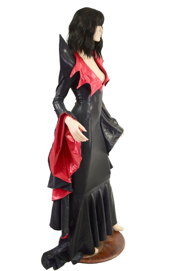 Mega Sharp Shoulder Demonica/Sorceress Gown - Coquetry Clothing