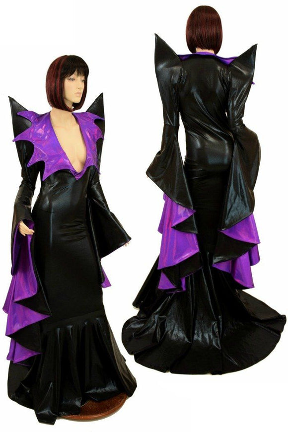 Mega Sharp Shoulder Demonica/Sorceress Gown - Coquetry Clothing
