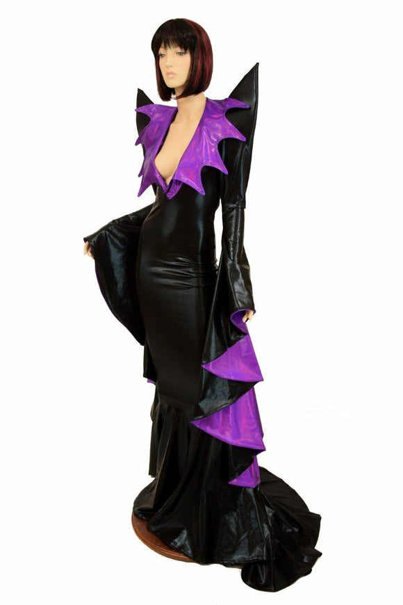 Mega Sharp Shoulder Demonica/Sorceress Gown - Coquetry Clothing