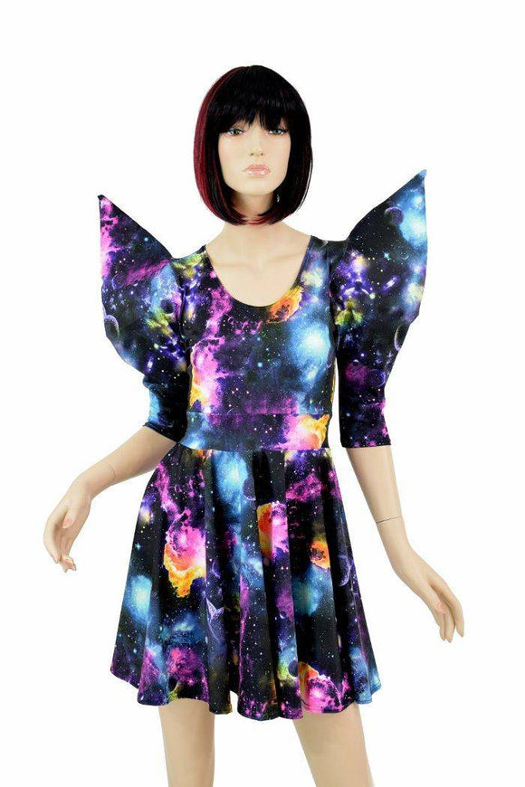Mega Sharp Shoulder Galaxy Skater - Coquetry Clothing