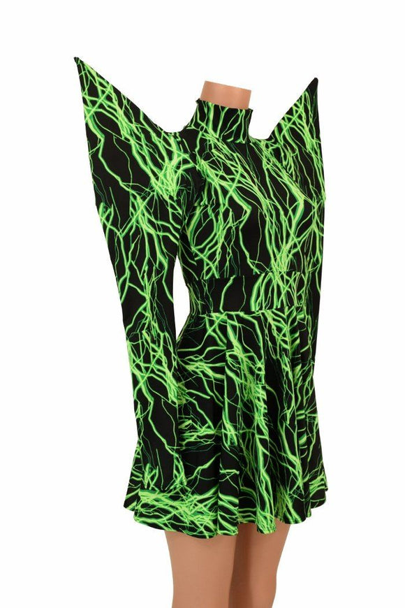 Mega Sharp Shoulder Lightning Skater - Coquetry Clothing
