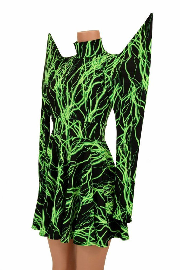 Mega Sharp Shoulder Lightning Skater - Coquetry Clothing