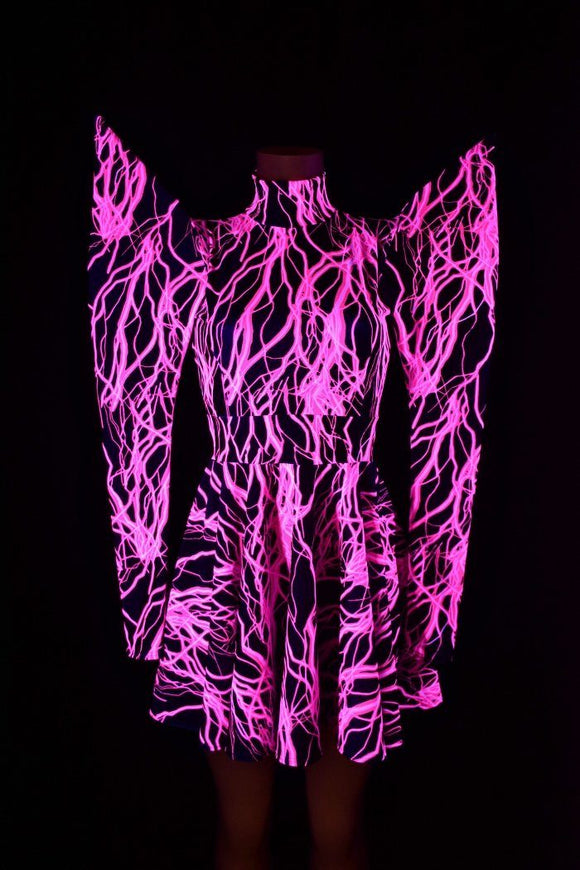 Mega Sharp Shoulder Lightning Skater - Coquetry Clothing