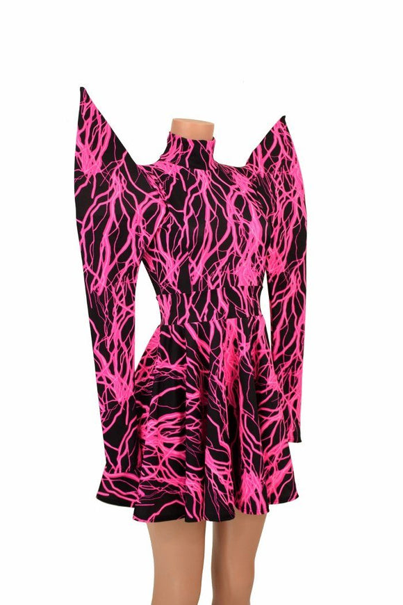 Mega Sharp Shoulder Lightning Skater - Coquetry Clothing