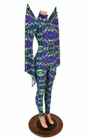 Mega Sharp Shoulder Pixie Sleeve Catsuit - Coquetry Clothing