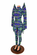 Mega Sharp Shoulder Pixie Sleeve Catsuit - 11
