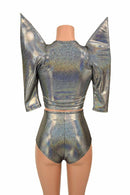 Mega Sharp Shoulder Top and Siren Shorts Set - Coquetry Clothing