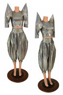 Mega Shoulder Top & "Michael" Pants Set - Coquetry Clothing