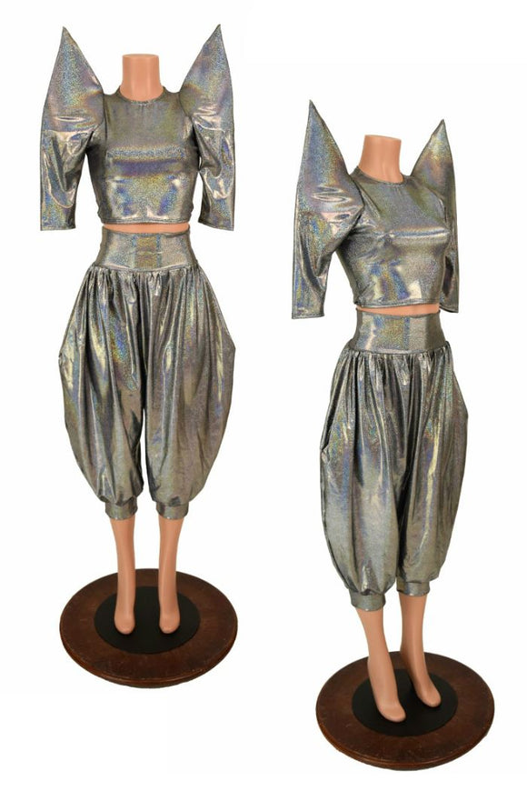 Mega Shoulder Top & "Michael" Pants Set - Coquetry Clothing
