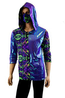 Mens 3/4 Sleeve Hoodie & Mask Set - Coquetry Clothing