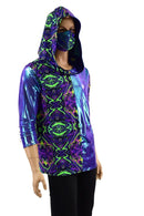 Mens 3/4 Sleeve Hoodie & Mask Set - Coquetry Clothing