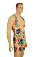 Mens Acid Splash Deep Bro V Romper - Coquetry Clothing