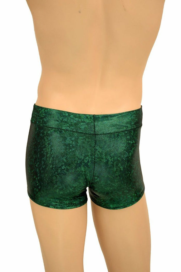 Mens "Aruba" Shorts in Green Kaleidoscope - Coquetry Clothing