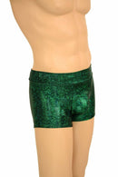 Mens "Aruba" Shorts in Green Kaleidoscope - Coquetry Clothing