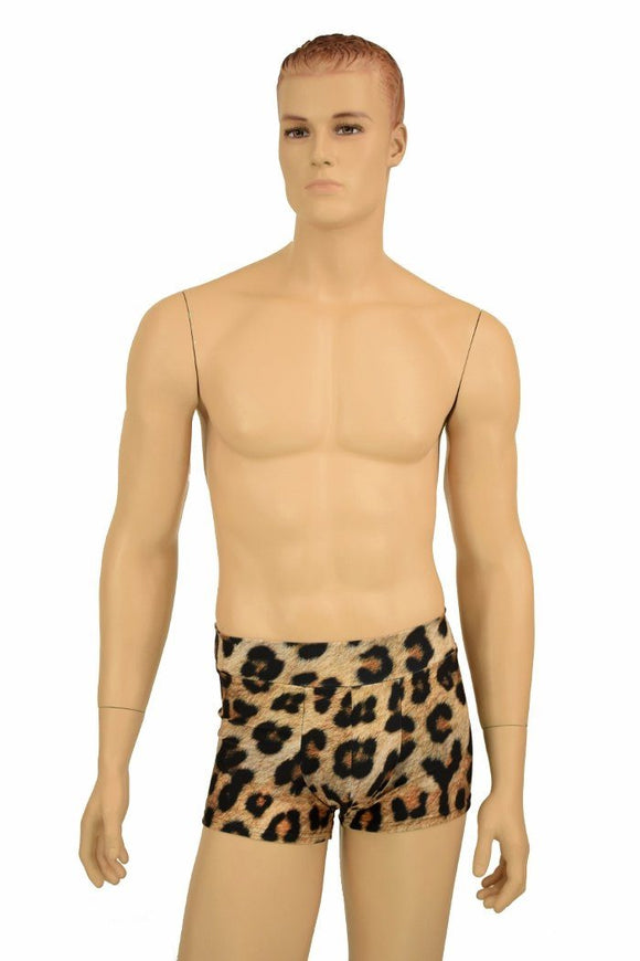 Mens "Aruba" Shorts in Leopard - Coquetry Clothing