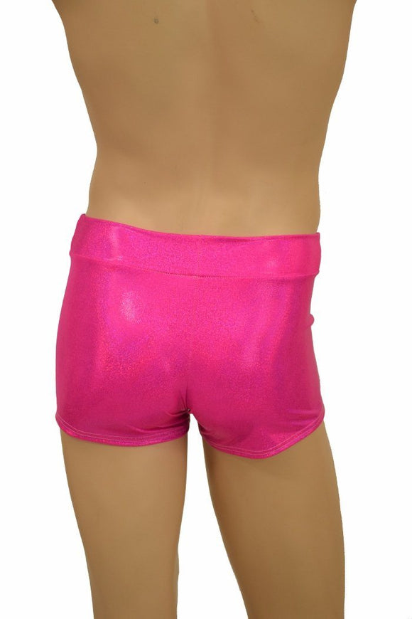 Mens "Aruba" Shorts in Pink Holo - Coquetry Clothing